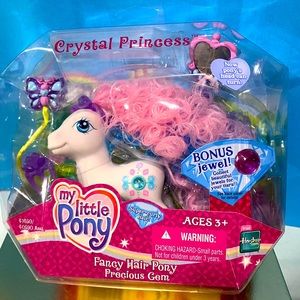 MY LITTLE PONY G3 NWT VTG 2005 CRYSTAL PRINCESS FANCY HAIR PONY PRECIOUS GEM